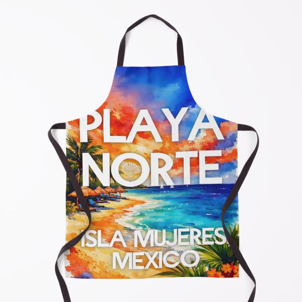 Item preview, Playa Norte, Isla Mujeres, Mexico – Watercolor Beach Poster designed and sold by Sea Gem.