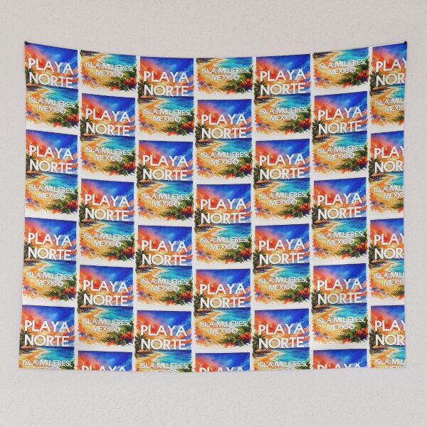 Item preview, Playa Norte, Isla Mujeres, Mexico – Watercolor Beach Poster designed and sold by Sea Gem.