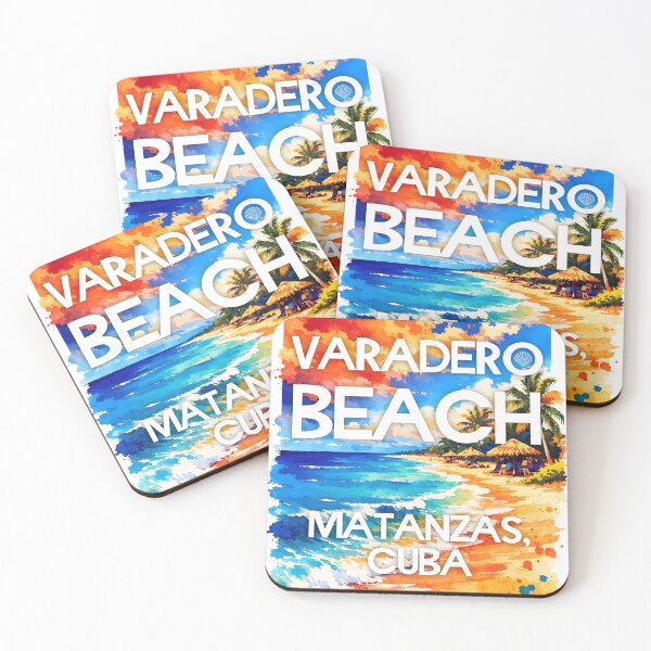 Item preview, Varadero Beach, Matanzas, Cuba – Watercolor Beach Poster designed and sold by Sea Gem.