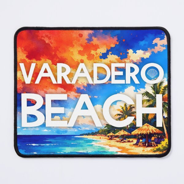 Item preview, Varadero Beach, Matanzas, Cuba – Watercolor Beach Poster designed and sold by Sea Gem.