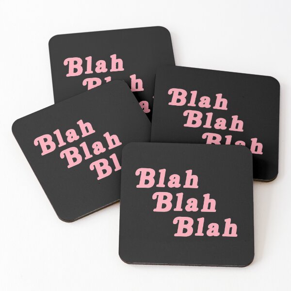 Item preview, Blah Blah Blah Pink Text designed and sold by liuiawgpn47.