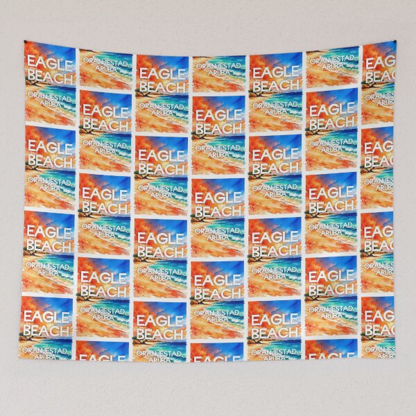 Item preview, Eagle Beach, Oranjestad, Aruba – Watercolor Beach Poster designed and sold by Sea Gem.