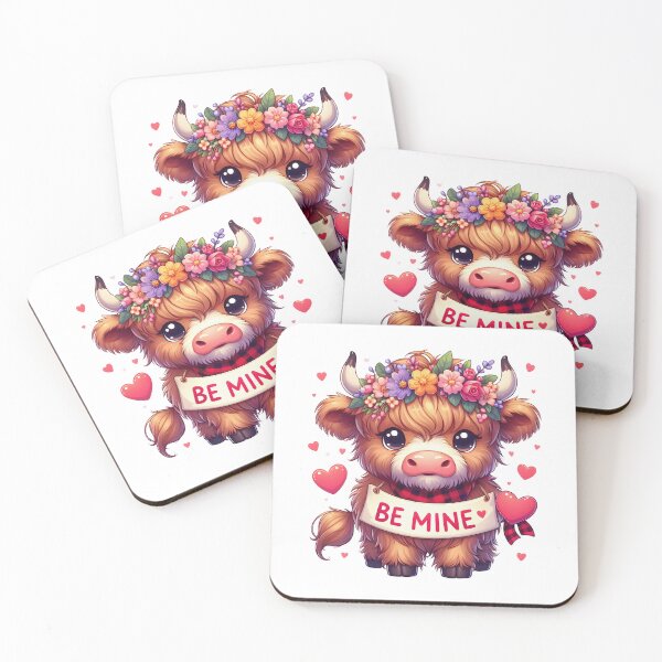 Item preview, Be mine. Highland cow. designed and sold by AnlizArtShop.
