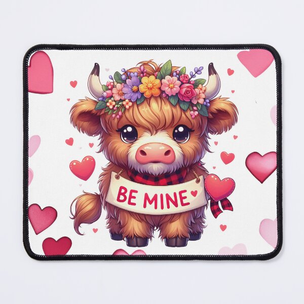 Item preview, Be mine. Highland cow. designed and sold by AnlizArtShop.