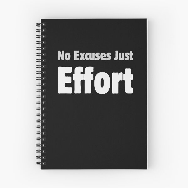 Item preview, No Excuses Just Effort designed and sold by Kamran-Sharjeel.