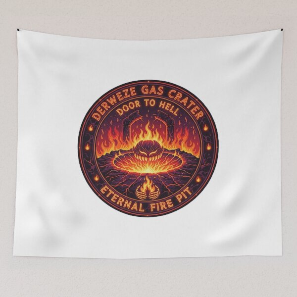 Item preview, Derweze Gas Crater (The Door to Hell), Turkmenistan designed and sold by likbatonboot.