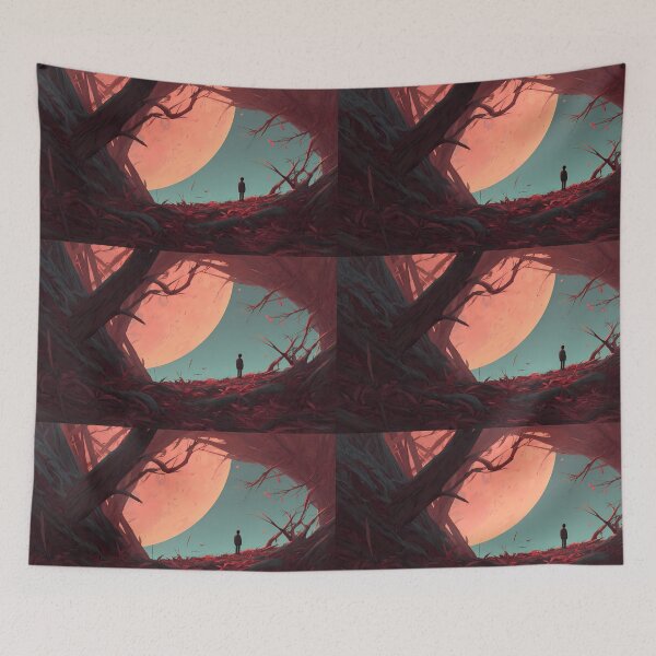 Item preview, Moon Whispers Nature A Journey Through Surreal Landscapes designed and sold by ART ATTACK ZONE.