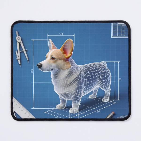 Item preview, CORGI PROTOCOL // PERSPECTIVE RENDER designed and sold by Ink & Iron Studio.