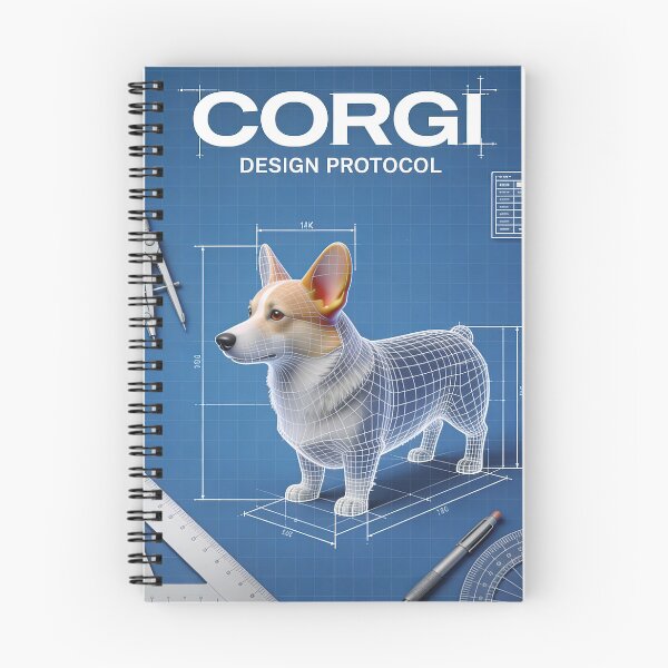 Item preview, CORGI PROTOCOL // PERSPECTIVE RENDER designed and sold by Ink & Iron Studio.