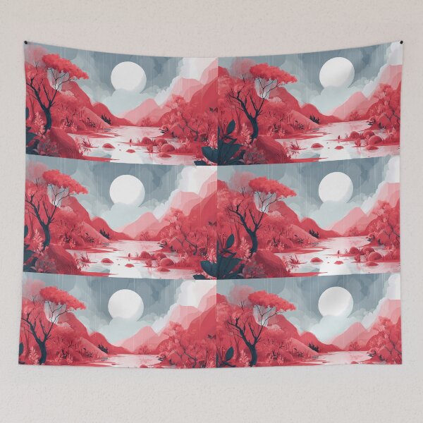Item preview, Mountains Whispers Nature A Journey Through Surreal Landscapes designed and sold by ART ATTACK ZONE.