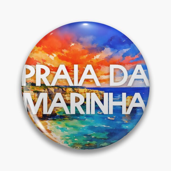 Item preview, Praia da Marinha, Algarve, Portugal – Watercolor Beach Poster designed and sold by Sea Gem.