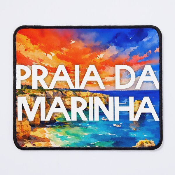 Item preview, Praia da Marinha, Algarve, Portugal – Watercolor Beach Poster designed and sold by Sea Gem.