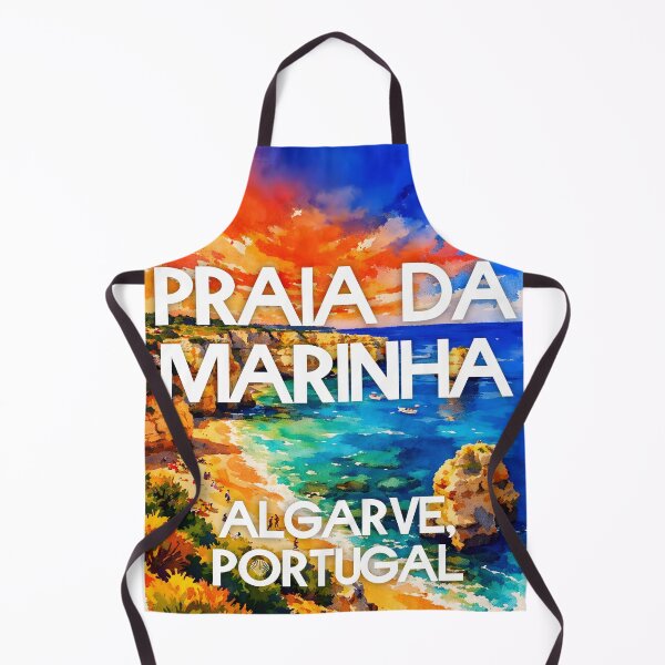 Item preview, Praia da Marinha, Algarve, Portugal – Watercolor Beach Poster designed and sold by Sea Gem.