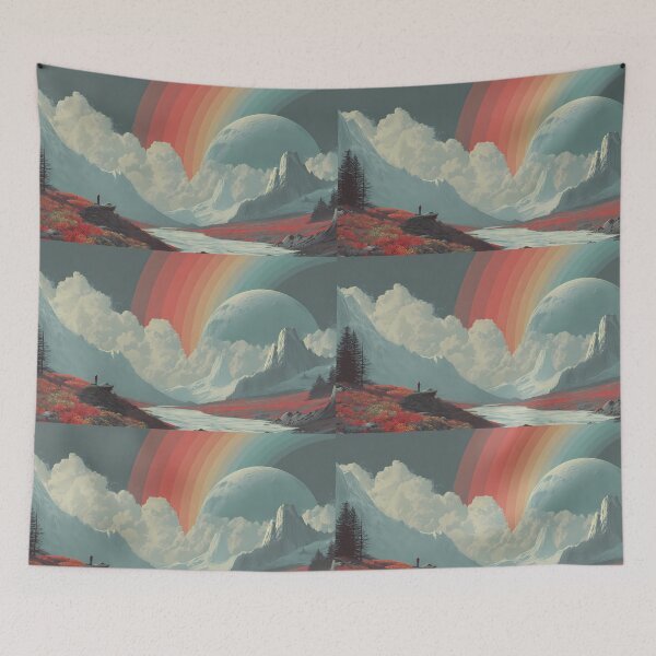 Item preview, Rainbow Whispers Nature A Journey Through Surreal Landscapes designed and sold by ART ATTACK ZONE.