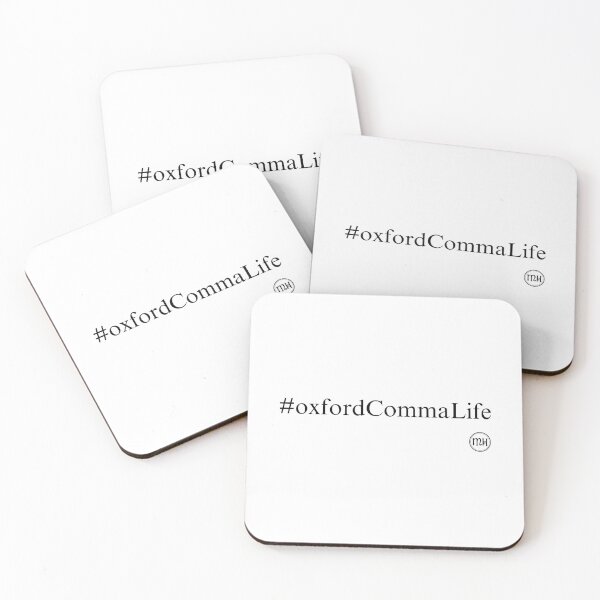 Item preview, Oxford Comma Life! - dark designed and sold by Writerly Musings.