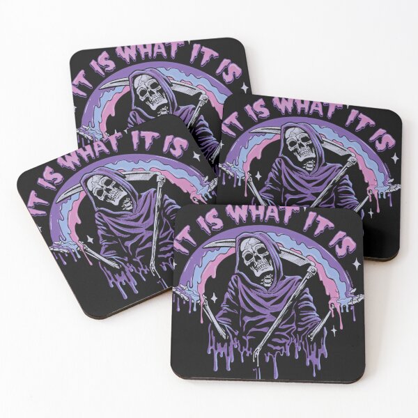 Item preview, Death  It Is What It Is  Pastel Goth Grim Reaper Drip designed and sold by JeromeOlivier.