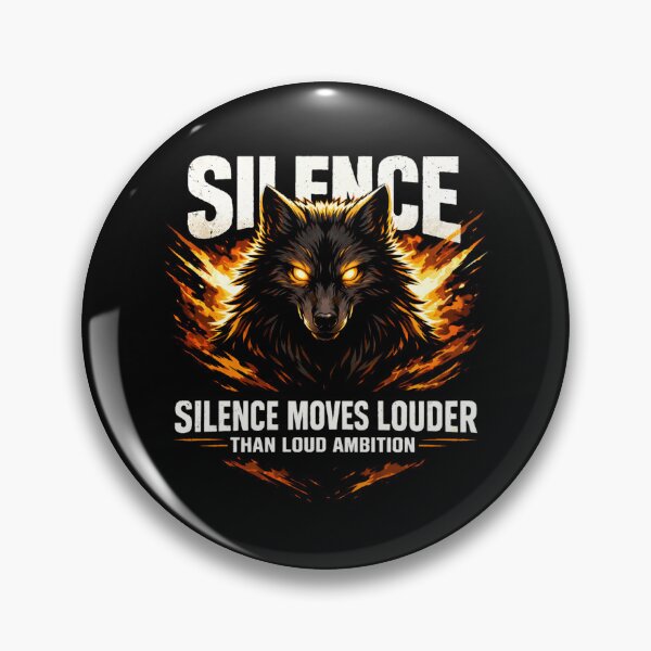 Item preview, Lone Wolf Silence Moves Louder – Stoic Ambition & Motivational Grunge Streetwear designed and sold by SoulFlex.