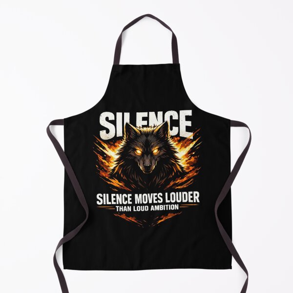 Item preview, Lone Wolf Silence Moves Louder – Stoic Ambition & Motivational Grunge Streetwear designed and sold by SoulFlex.