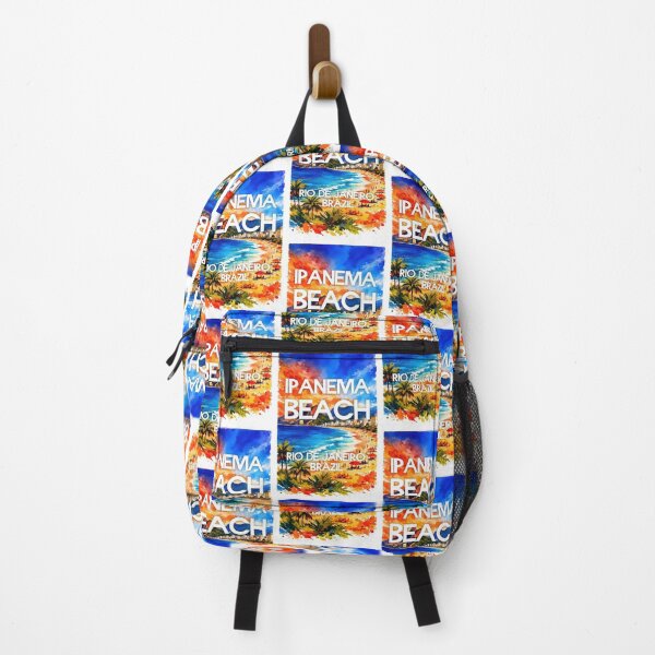 Item preview, Ipanema Beach, Rio de Janeiro, Brazil – Watercolor Beach Poster designed and sold by Sea Gem.