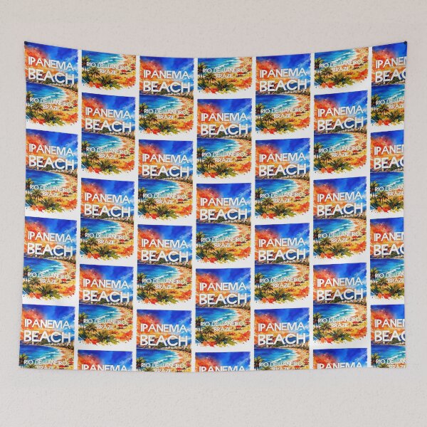 Item preview, Ipanema Beach, Rio de Janeiro, Brazil – Watercolor Beach Poster designed and sold by Sea Gem.