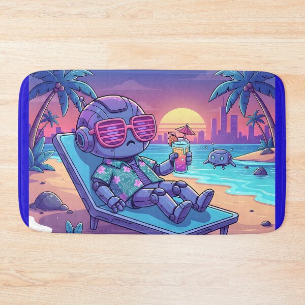 Item preview, AI on Vacation: Error - Relaxation Mode Stuck designed and sold by NeuralArt Studio.