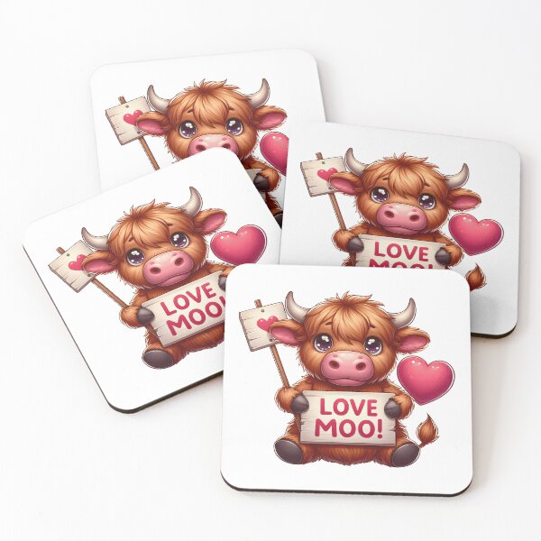 Item preview, Love moo. Highland cow. designed and sold by AnlizArtShop.