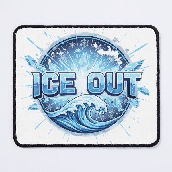 Item preview, Frozen "Ice Out" Typography with Crystal Textures designed and sold by Merch08 .