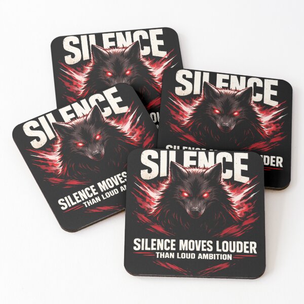 Item preview, Silence Moves Louder Than Ambition Sigma Mindset Lone Wolf Graphic Silence Over Noise Inspirational designed and sold by SoulFlex.