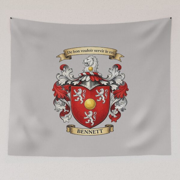 Item preview, The Bennett Family Coat of Arms designed and sold by BagTown Clans.