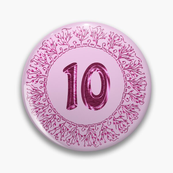 Item preview, Number 10 in Pink, Wavy, Hand-drawn Mandala Ring designed and sold by Myriel-Myriel.