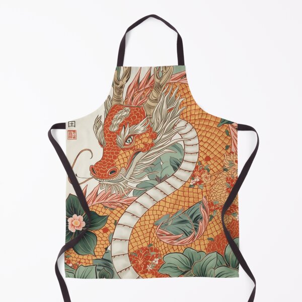 Item preview, Majestic Oriental Dragon Illustration with Floral Accents designed and sold by optimusprime39.