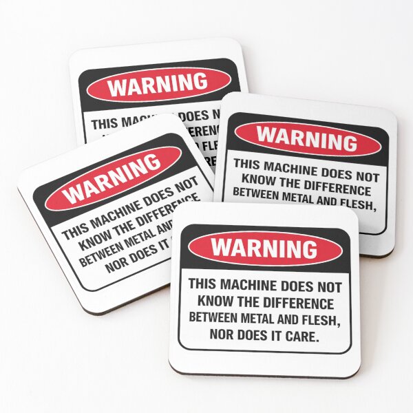 Item preview, WARNING DIFFERENCE BETWEEN METAL AND FLESH designed and sold by artbycynthias.