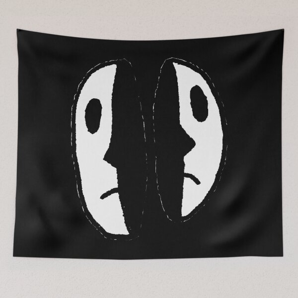 Item preview, No Thoughts Head Empty Happy Sad Mask designed and sold by liuiawgpn47.