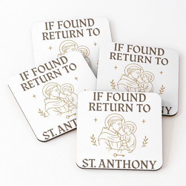 Item preview, St. Anthony “If Found Return To” Catholic Patron Saint designed and sold by All I Need Designs.