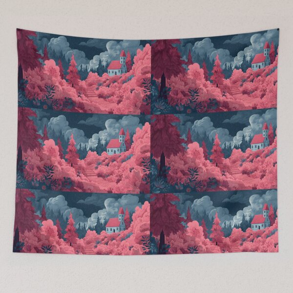 Item preview, Castle Whispers Nature A Journey Through Surreal Landscapes designed and sold by ART ATTACK ZONE.