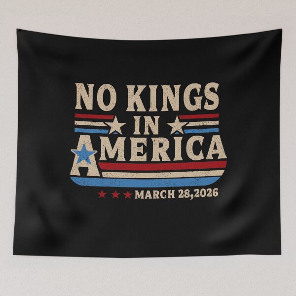 Item preview, No Kings in America March 28 2026 No Kings Political Statement designed and sold by MackenzieBin.