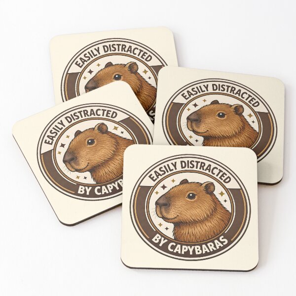 Item preview, EASILY DISTRACTED BY CAPYBARAS designed and sold by artbycynthias.