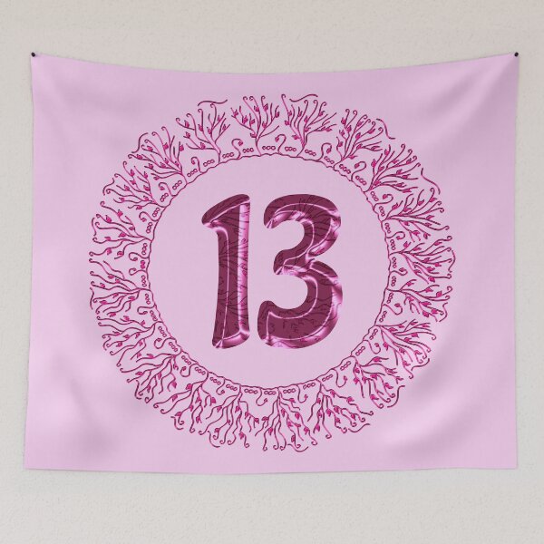 Item preview, Number 13 in Pink, Wavy, Hand-drawn Mandala Ring designed and sold by Myriel-Myriel.