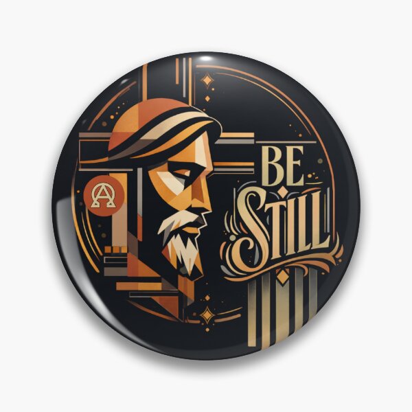 Item preview, Be Still — Christ in Quiet Strength (Art Deco Icon)  Selling blurb: designed and sold by Sanctum Icons.