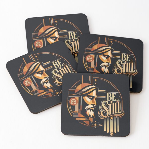 Item preview, Be Still — Christ in Quiet Strength (Art Deco Icon)  Selling blurb: designed and sold by Sanctum Icons.