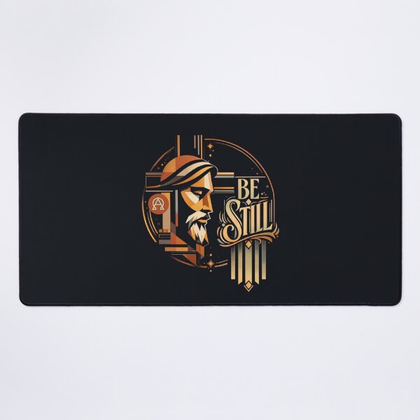 Item preview, Be Still — Christ in Quiet Strength (Art Deco Icon) Selling blurb: designed and sold by Sanctum Icons.