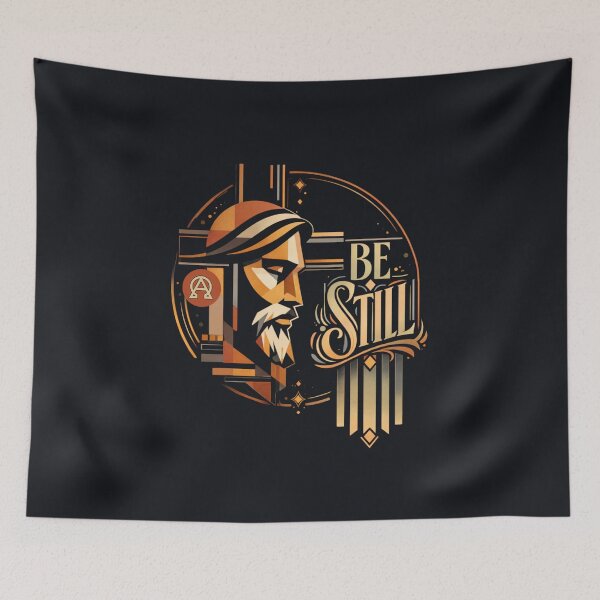 Item preview, Be Still — Christ in Quiet Strength (Art Deco Icon)  Selling blurb: designed and sold by Sanctum Icons.