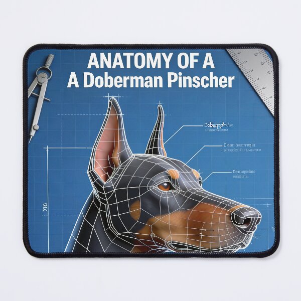 Item preview, ANATOMY OF A DOBERMAN PINSCHER designed and sold by Ink & Iron Studio.