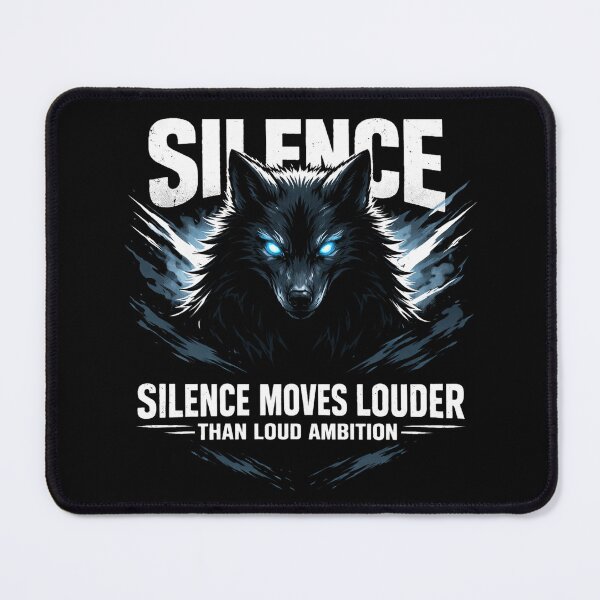 Item preview, Fox Animalcore Art Silence Moves Louder Ambition Quote Orange and Black Fire designed and sold by SoulFlex.