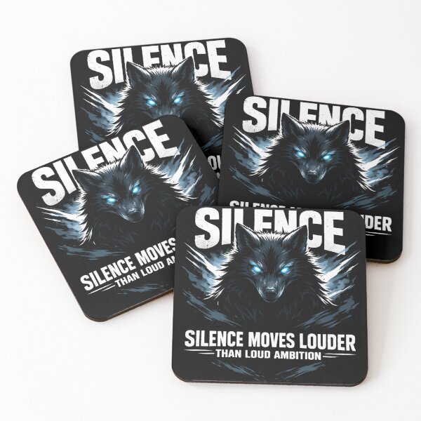 Item preview, Fox Animalcore Art Silence Moves Louder Ambition Quote Orange and Black Fire designed and sold by SoulFlex.