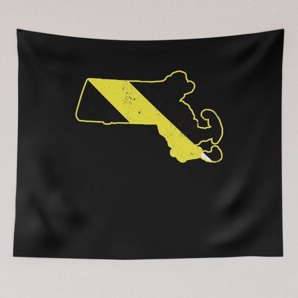 Item preview, Massachusetts Police Dispatcher Thin Gold Line Flag Shirt designed and sold by shoppzee.