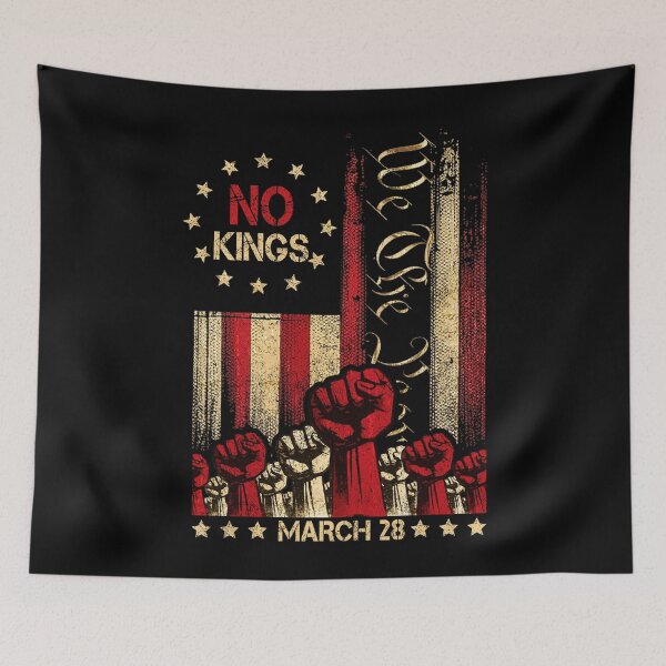 Item preview, No Kings in America March 28 2026 No Kings America Flag 1776 designed and sold by MackenzieBin.