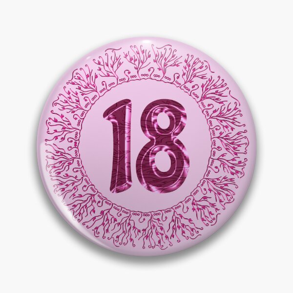 Item preview, Number 18 in Pink, Wavy, Hand-drawn Mandala Ring designed and sold by Myriel-Myriel.