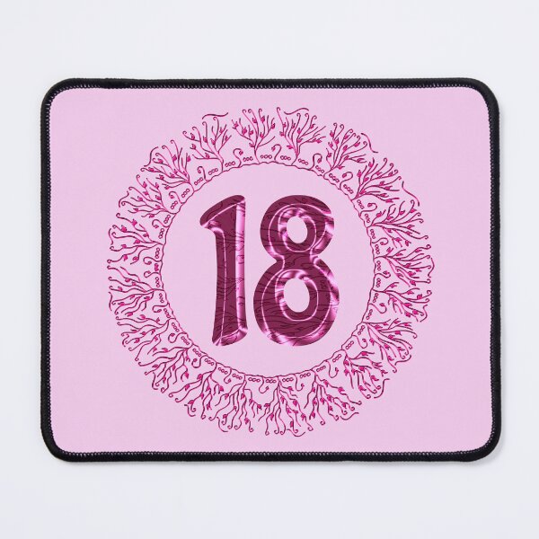 Item preview, Number 18 in Pink, Wavy, Hand-drawn Mandala Ring designed and sold by Myriel-Myriel.