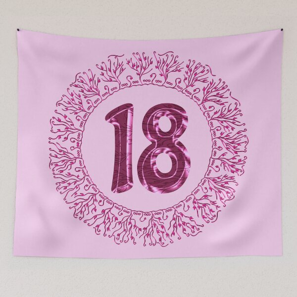 Item preview, Number 18 in Pink, Wavy, Hand-drawn Mandala Ring designed and sold by Myriel-Myriel.